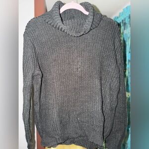 Grey Turtle Neck Sweater